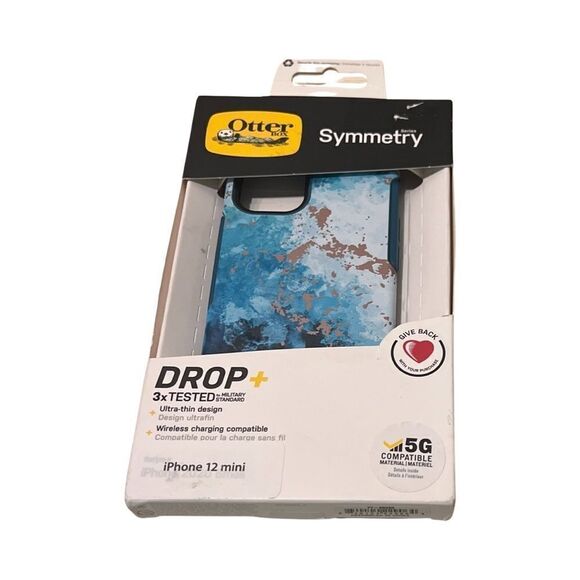 OtterBox Symmetry Series Blue Seas The Day Case For Apple iPhone 12 Mini… - Picture 8 of 8